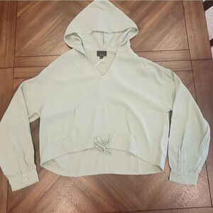 Lumiere Light weight sage green hoodie with pockets Large
